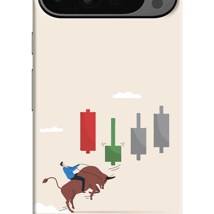 Bull Trading Momentum Google Pixel 9 Pro Hard Case Back Cover by Casekaro