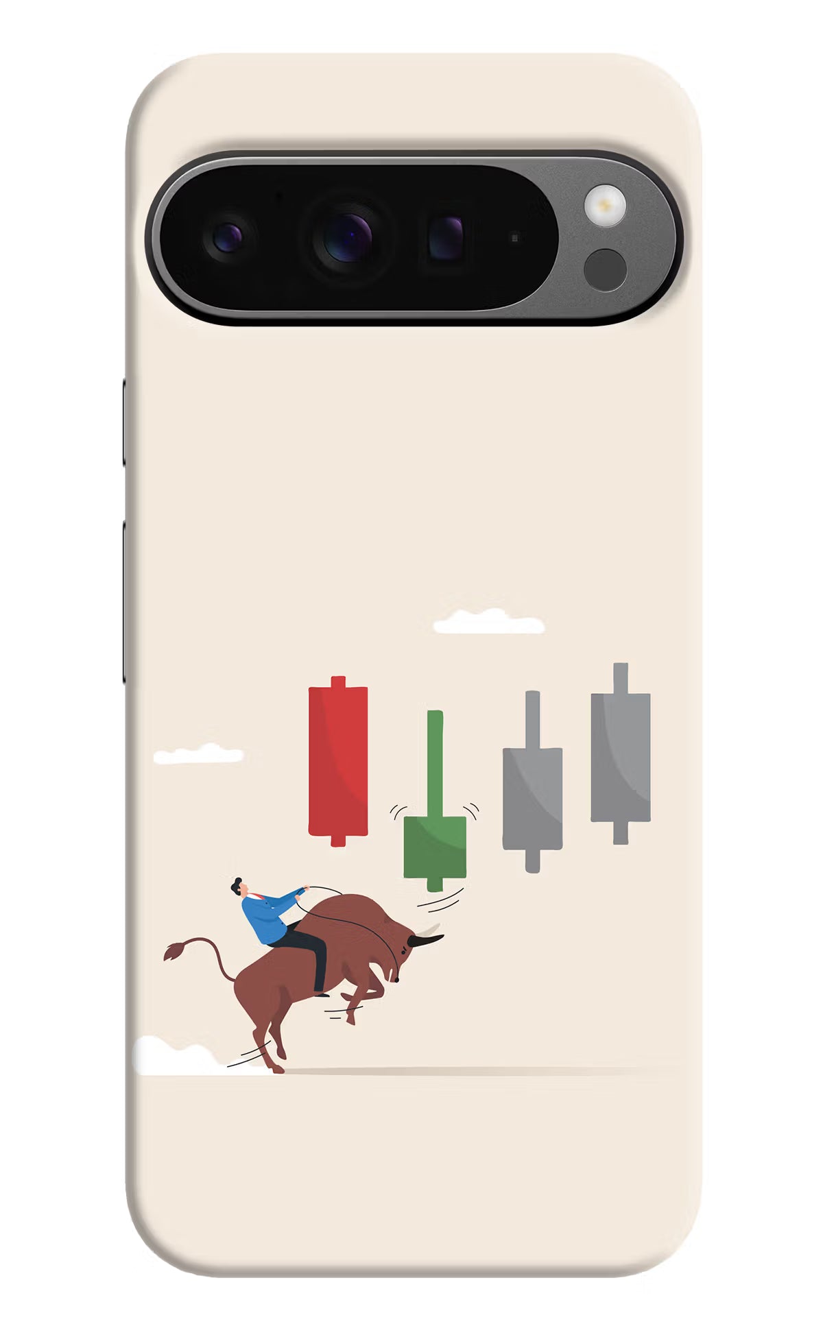Bull Trading Momentum Google Pixel 9 Pro Hard Case Back Cover by Casekaro