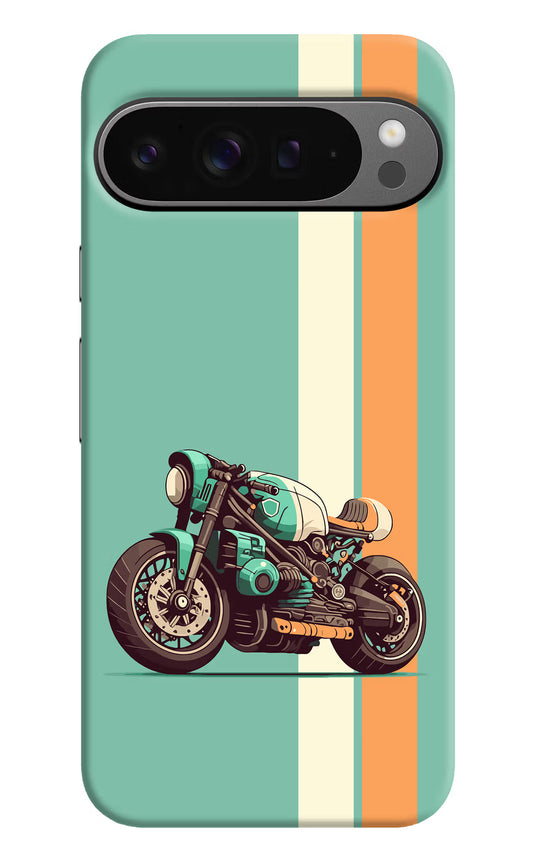 Striped Moto Drift Google Pixel 9 Pro Hard Case Back Cover by Casekaro