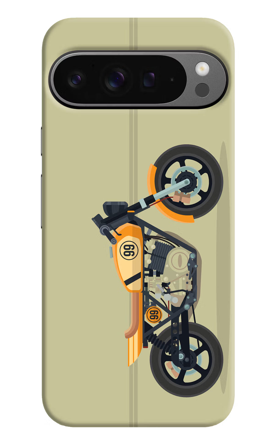 Vertical Speedster Google Pixel 9 Pro Back Cover, Hard case