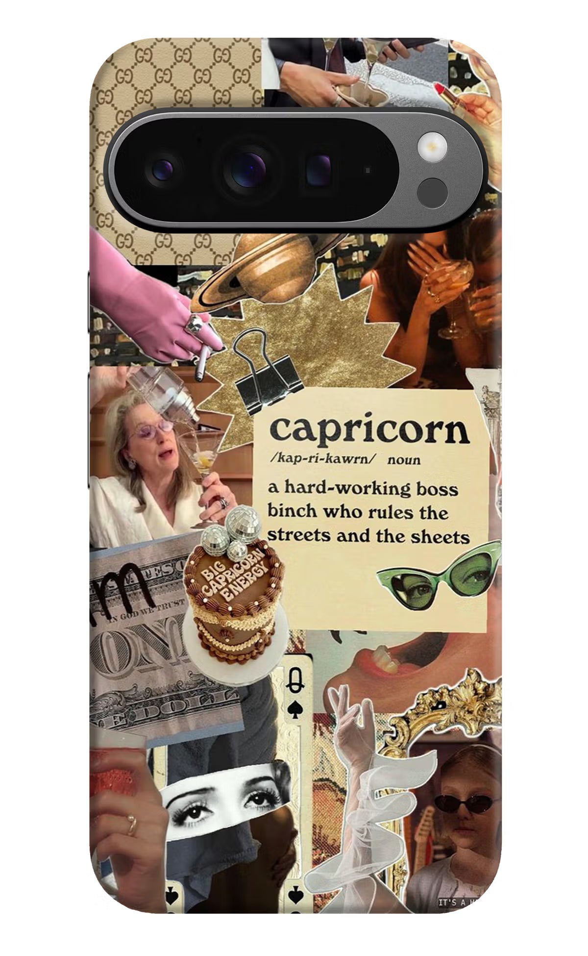 Capricorn Zodiac Google Pixel 9 Pro Hard Case Back Cover by Casekaro