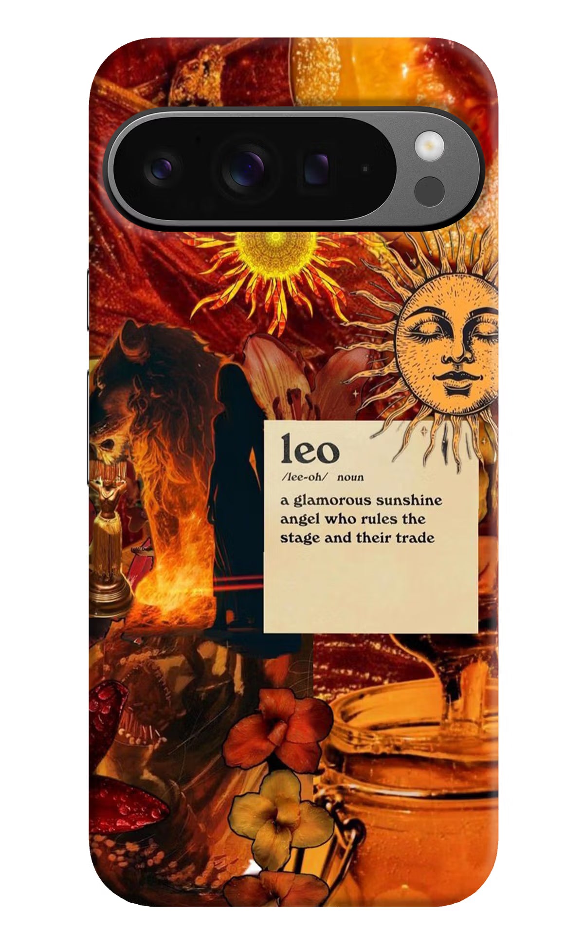 Leo Zodiac Google Pixel 9 Pro Hard Case Back Cover by Casekaro