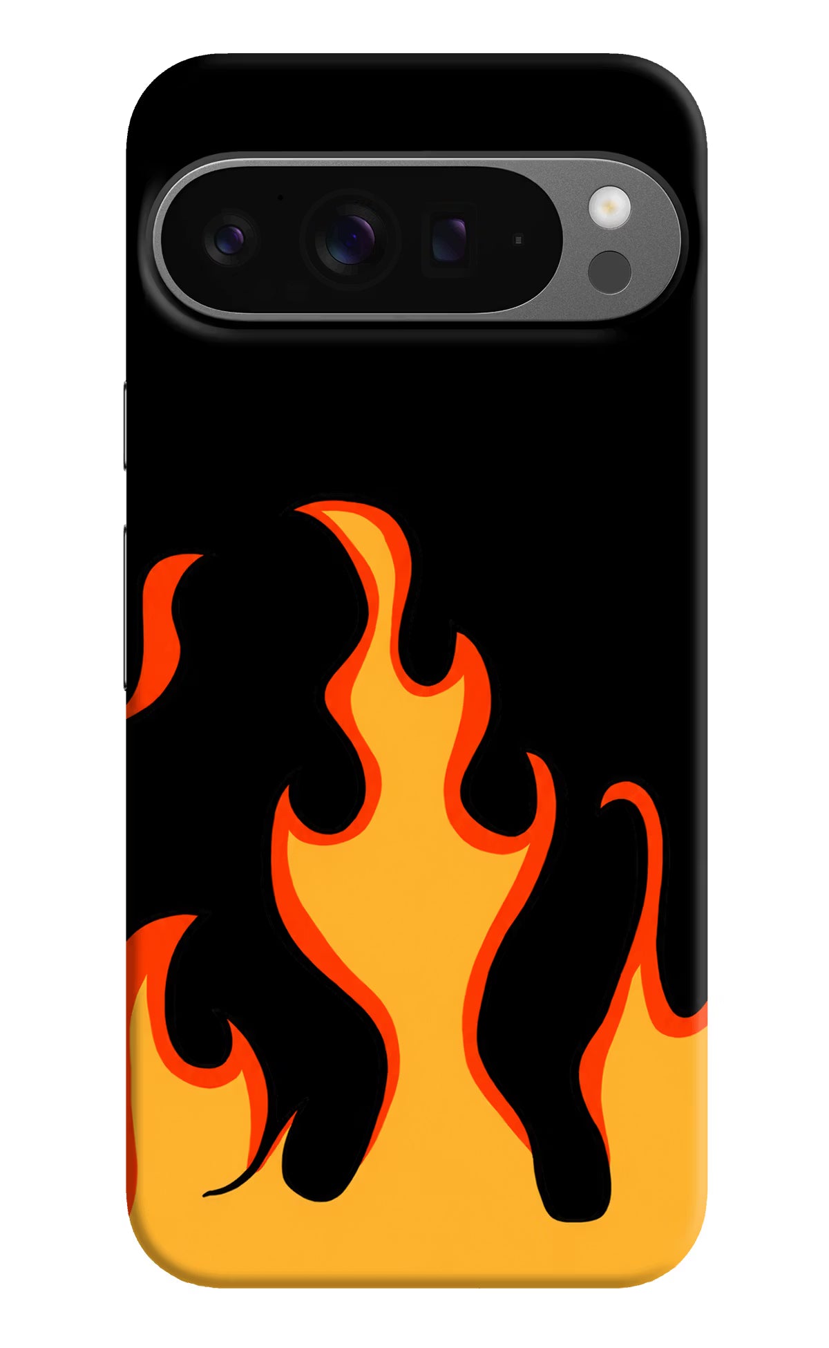 Fired Up – Black Google Pixel 9 Pro Hard Case Back Cover by Casekaro