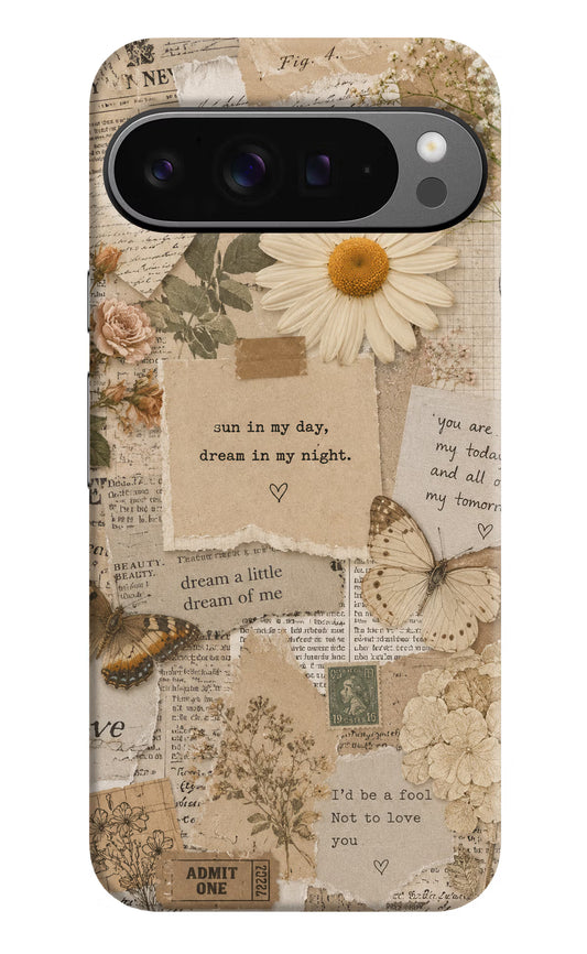 Vintage case Google Pixel 9 Pro Hard Case Back Cover by Casekaro
