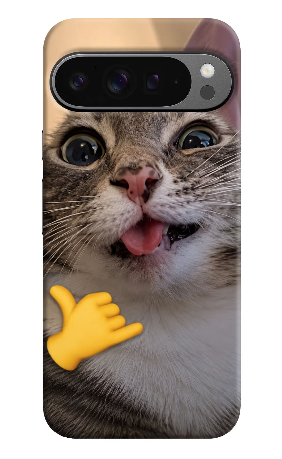 Silly Cat Call Google Pixel 9 Pro Back Cover, Hard case