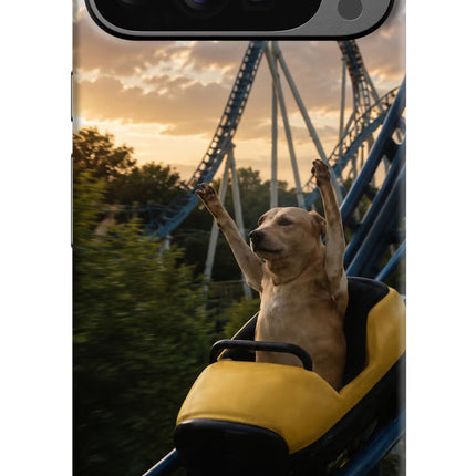 Rollercoaster Dog Google Pixel 9 Pro Hard Case Back Cover by Casekaro