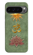 Om & Lotus Google Pixel 9 Pro Back Cover
