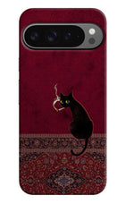 Midnight Cat Google Pixel 9 Pro Hard Case Back Cover by Casekaro