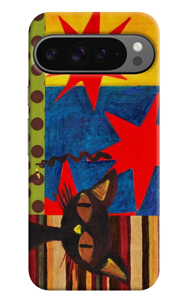 Pop Cat Google Pixel 9 Pro Hard Case Back Cover by Casekaro