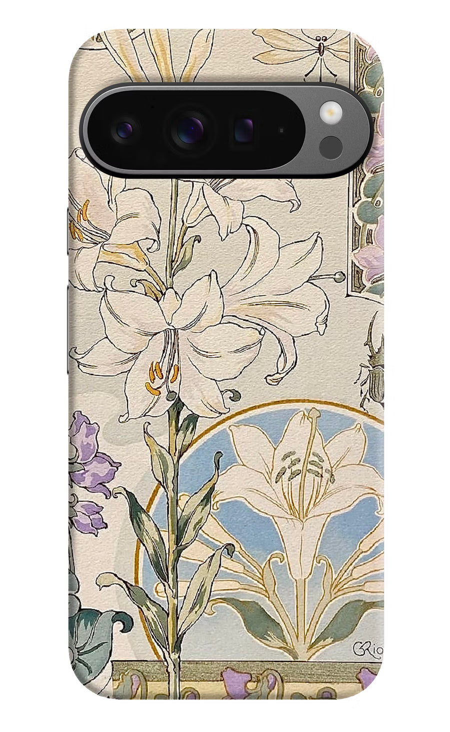 White Lily Google Pixel 9 Pro Back Cover, Hard case
