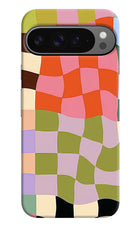 Wavy Grid Google Pixel 9 Pro Hard Case Back Cover by Casekaro