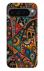 Folk Print Google Pixel 9 Pro Hard Case Back Cover by Casekaro