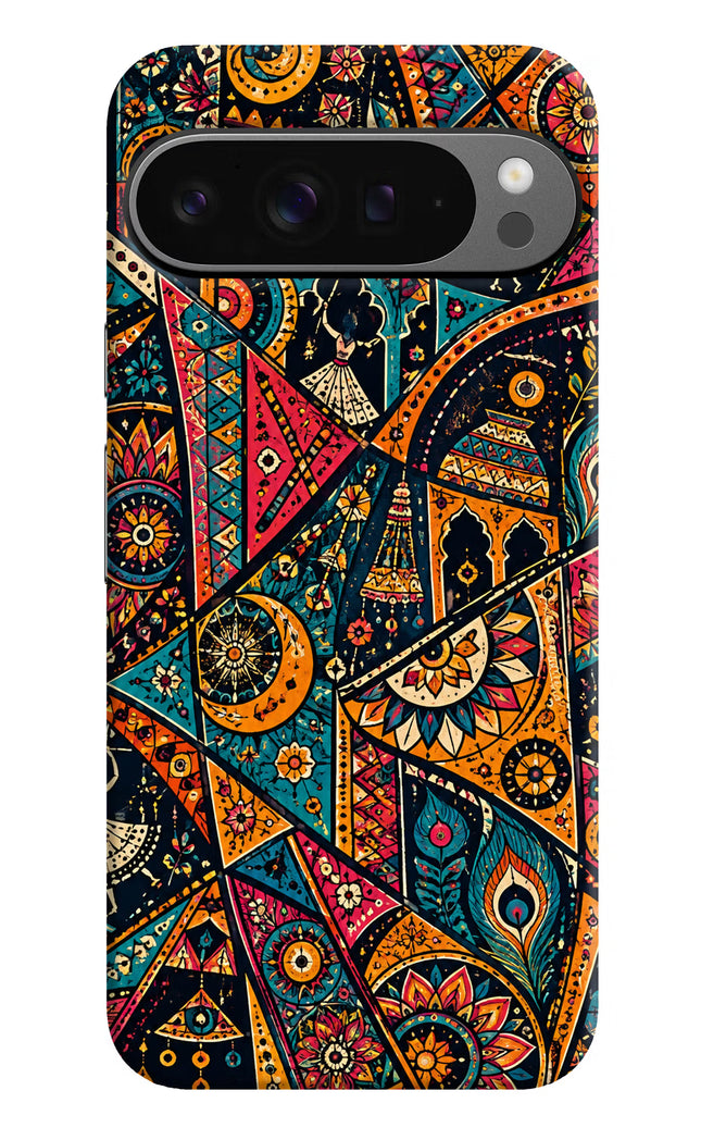 Folk Print Google Pixel 9 Pro Hard Case Back Cover by Casekaro
