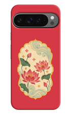 Pink Lotus Google Pixel 9 Pro Hard Case Back Cover by Casekaro
