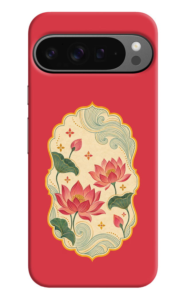 Pink Lotus Google Pixel 9 Pro Hard Case Back Cover by Casekaro