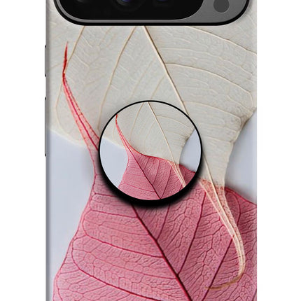 White Pink Leaf Google Pixel 9 Pro Pop Case by Casekaro