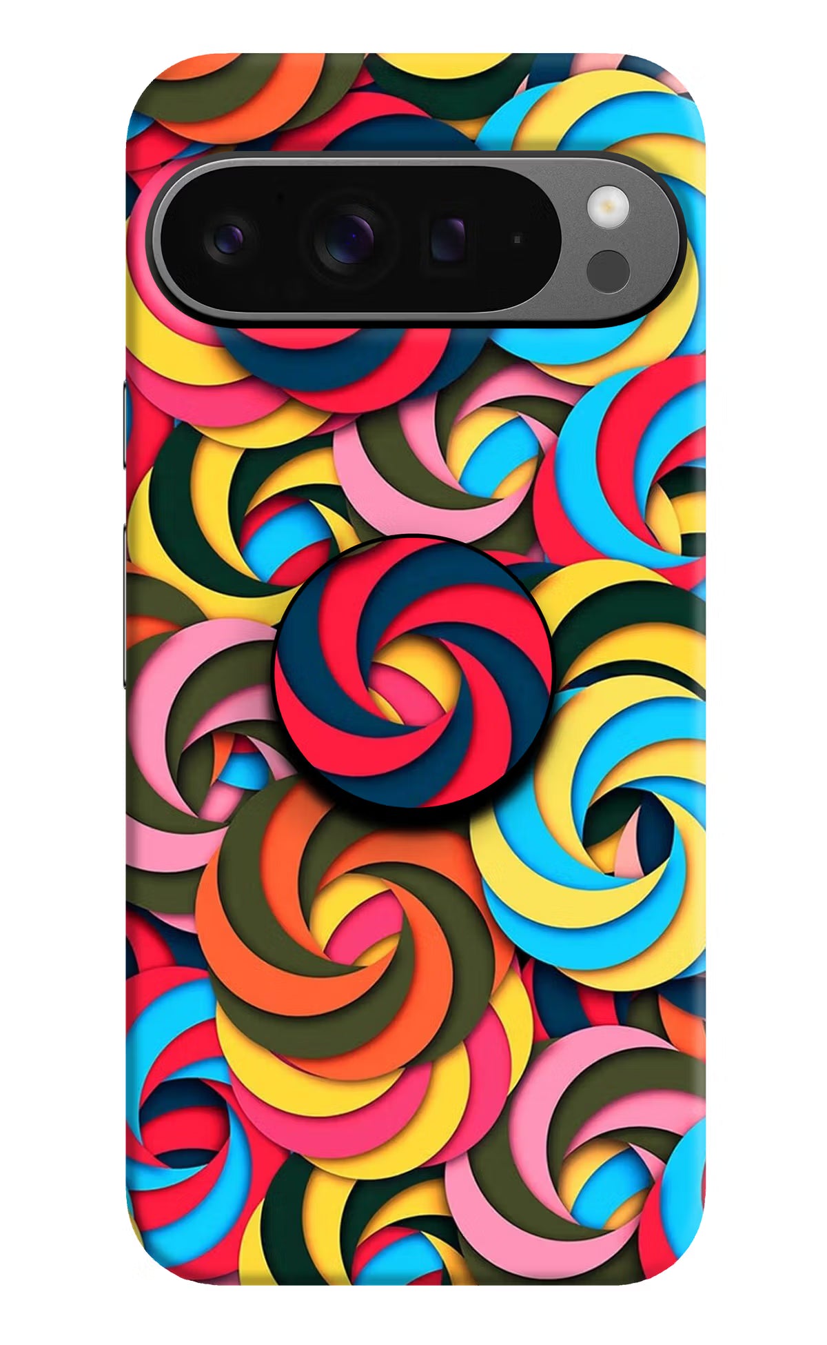 Spiral Pattern Google Pixel 9 Pro Pop Case by Casekaro