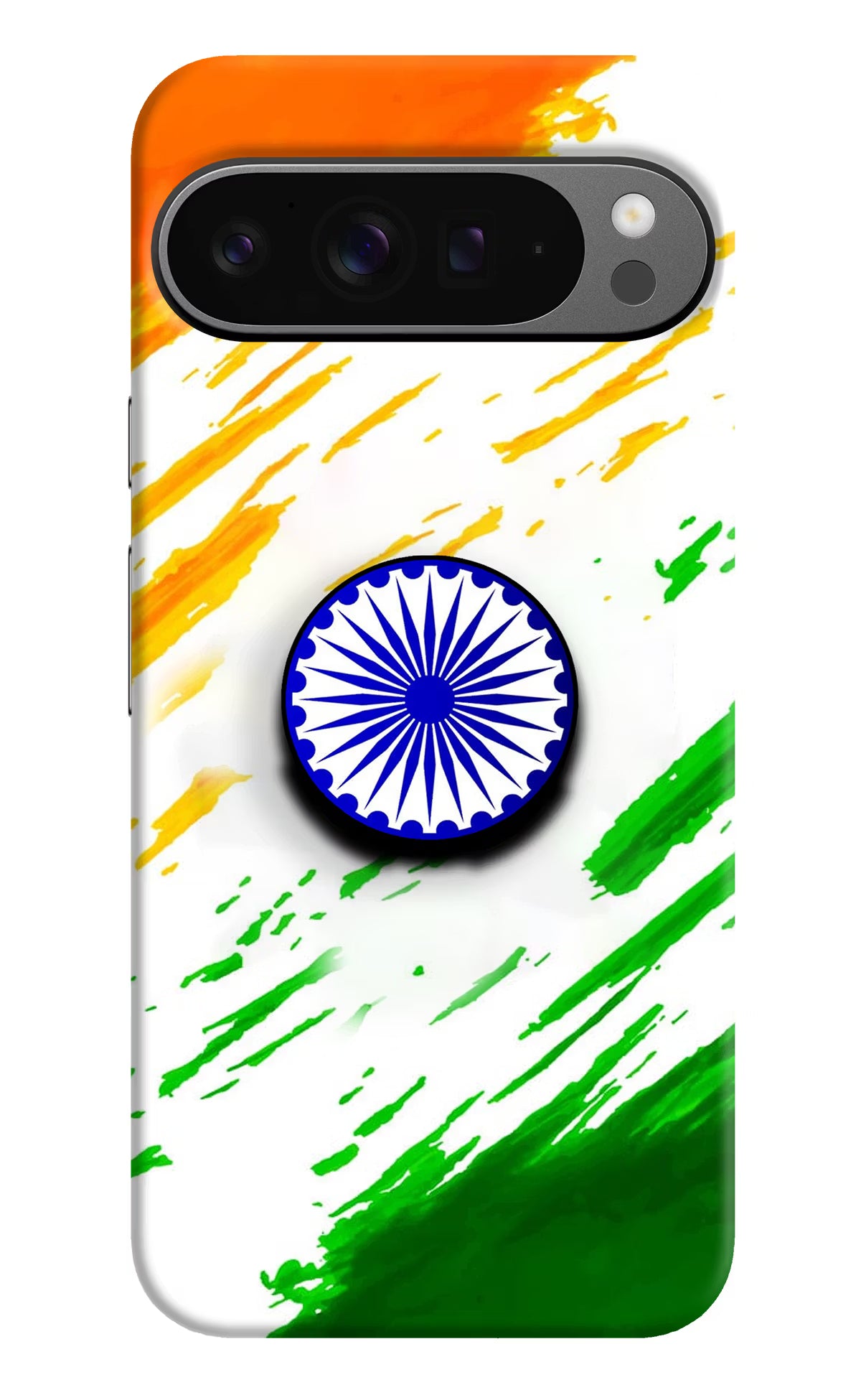 Indian Flag Ashoka Chakra Google Pixel 9 Pro Pop Case by Casekaro