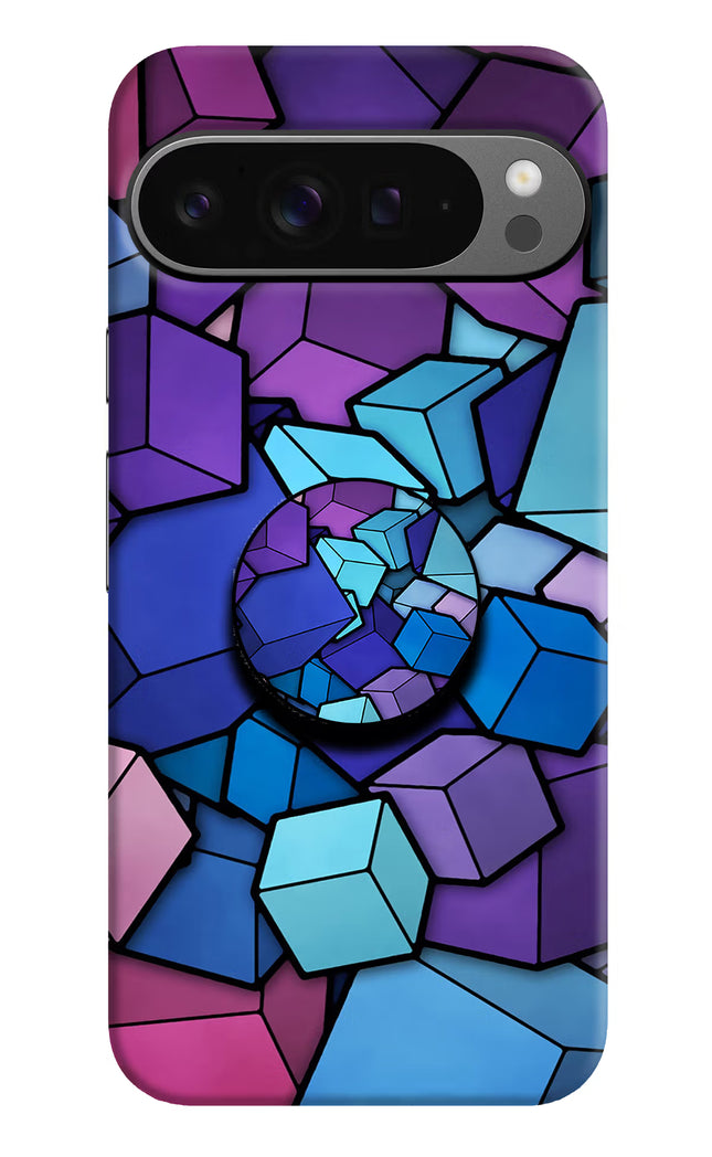 Cubic Abstract Google Pixel 9 Pro Pop Case by Casekaro