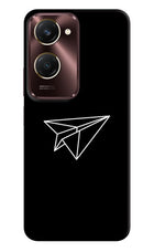 Paper Plane White iQOO Z9 Lite 5G Back Cover