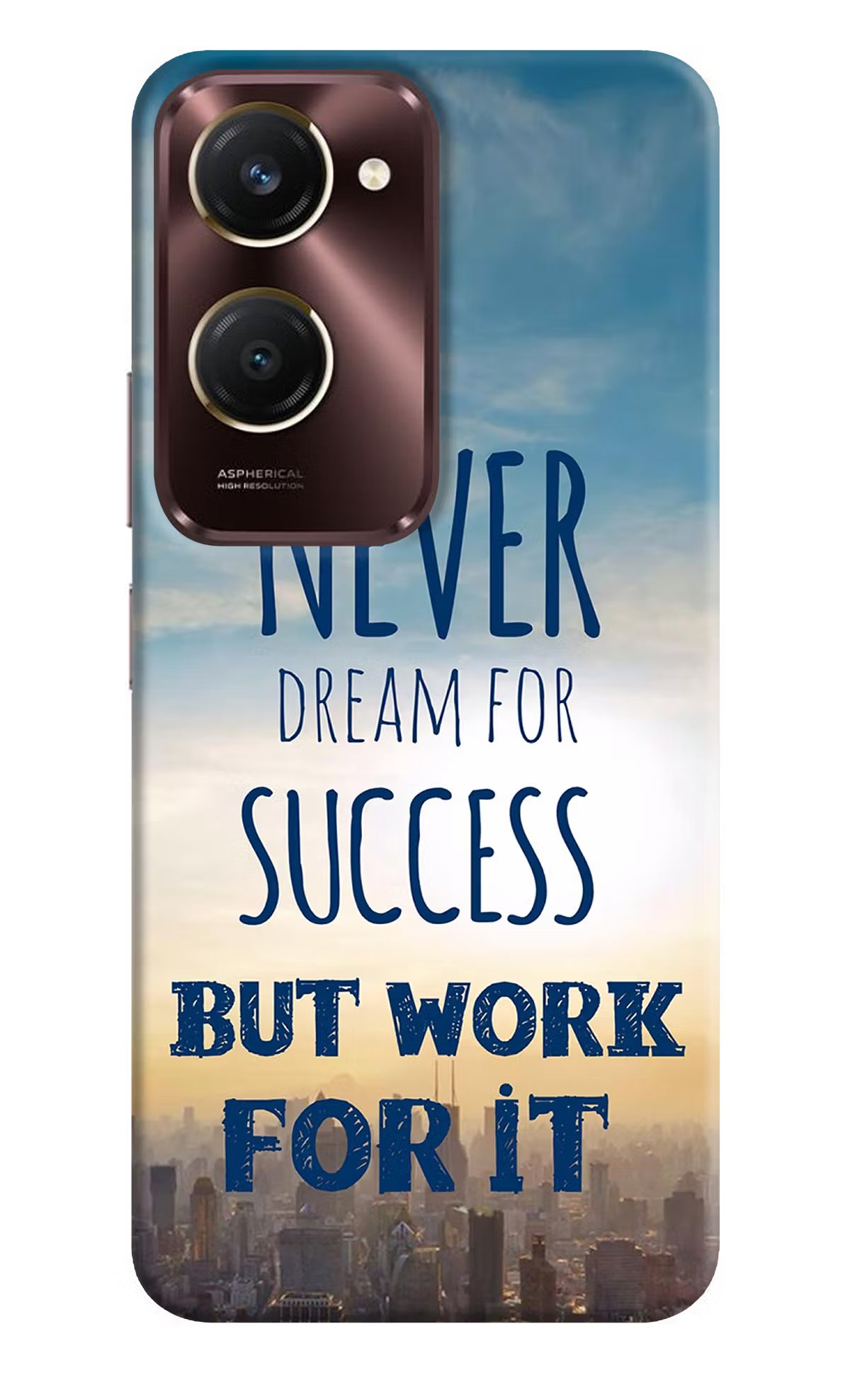 Never Dream For Success But Work For It iQOO Z9 Lite 5G Back Cover