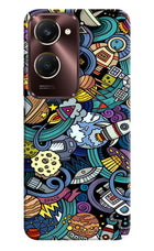 Space Abstract iQOO Z9 Lite 5G Back Cover
