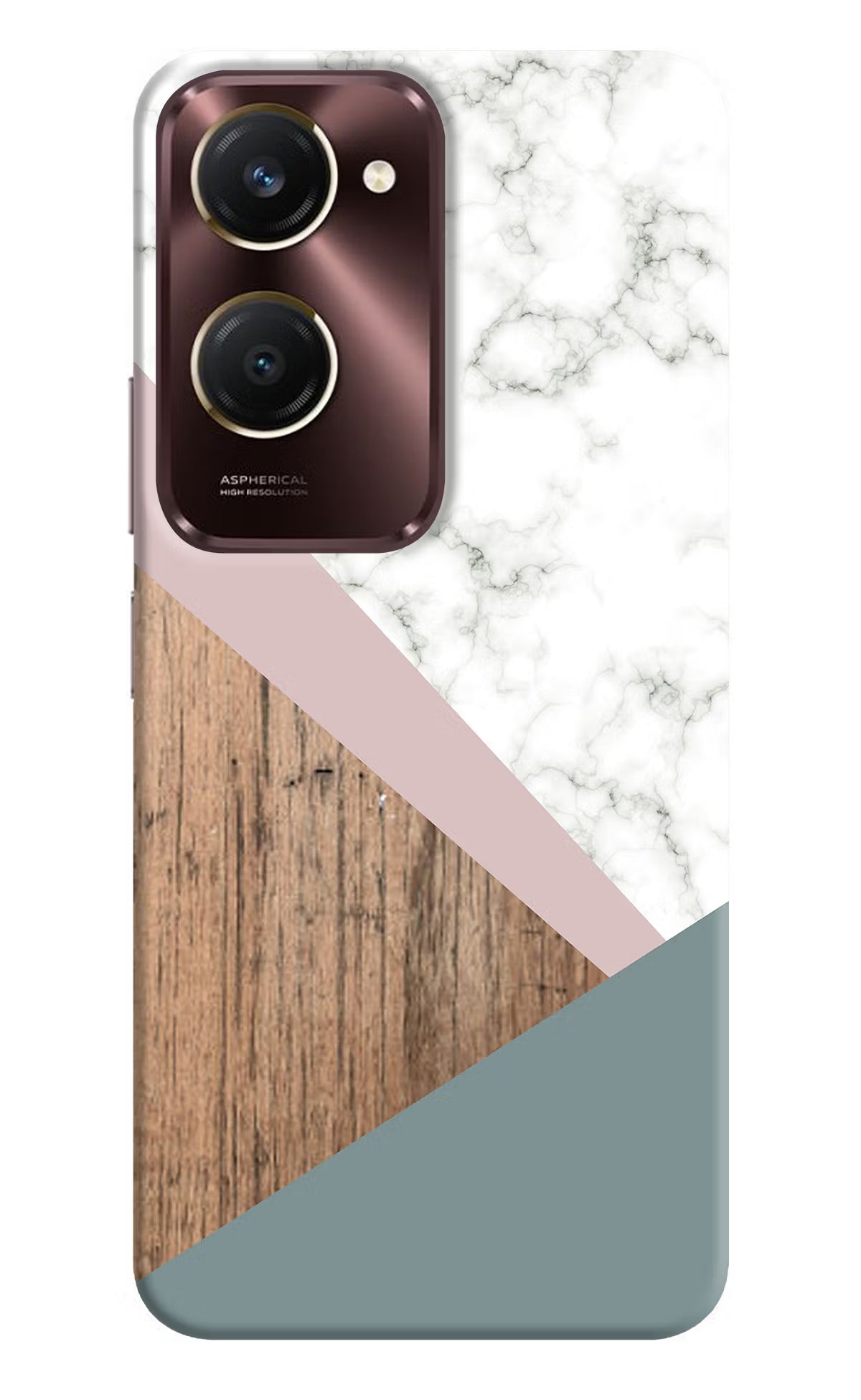 Marble wood Abstract iQOO Z9 Lite 5G Back Cover