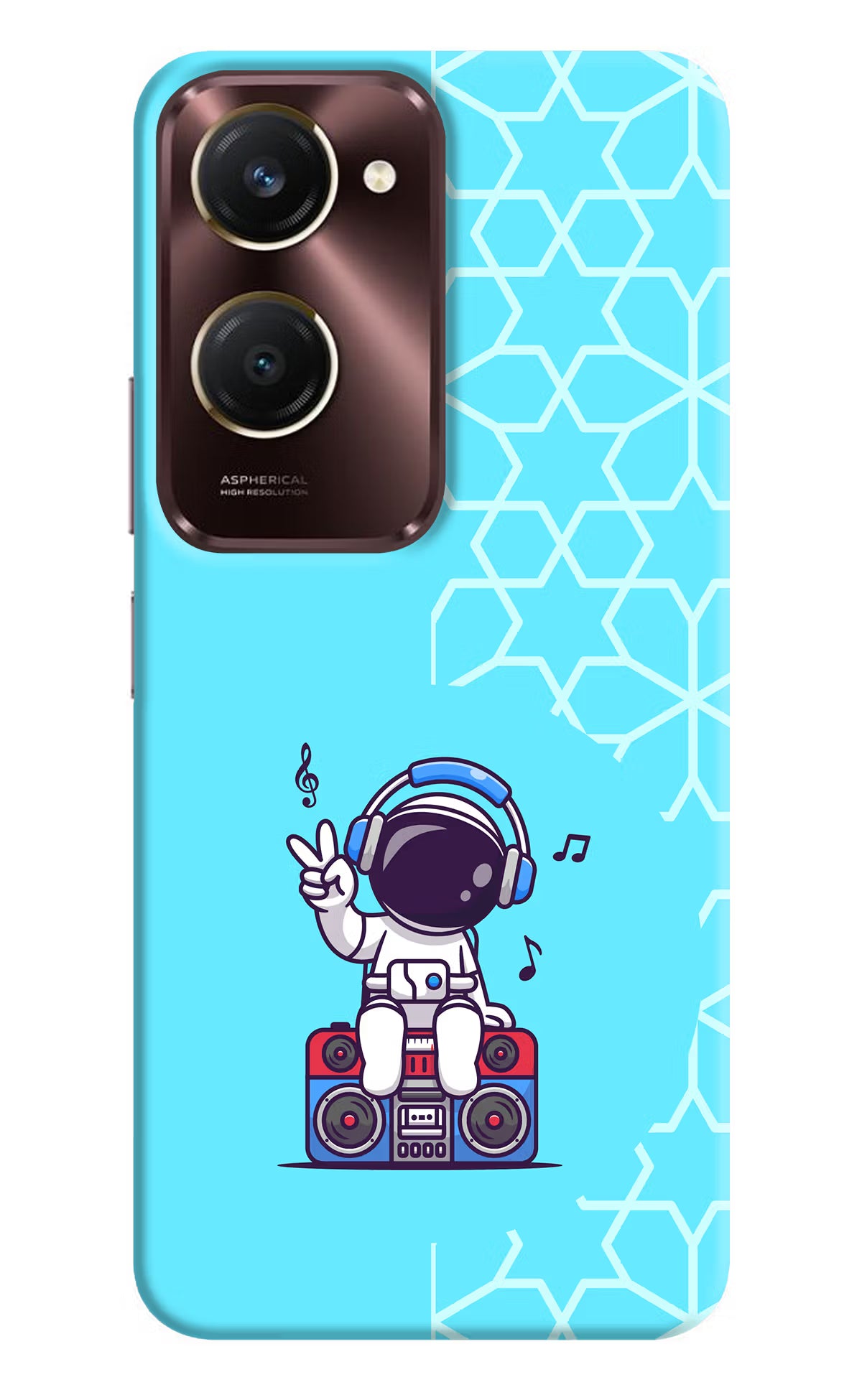 Cute Astronaut Chilling iQOO Z9 Lite 5G Back Cover
