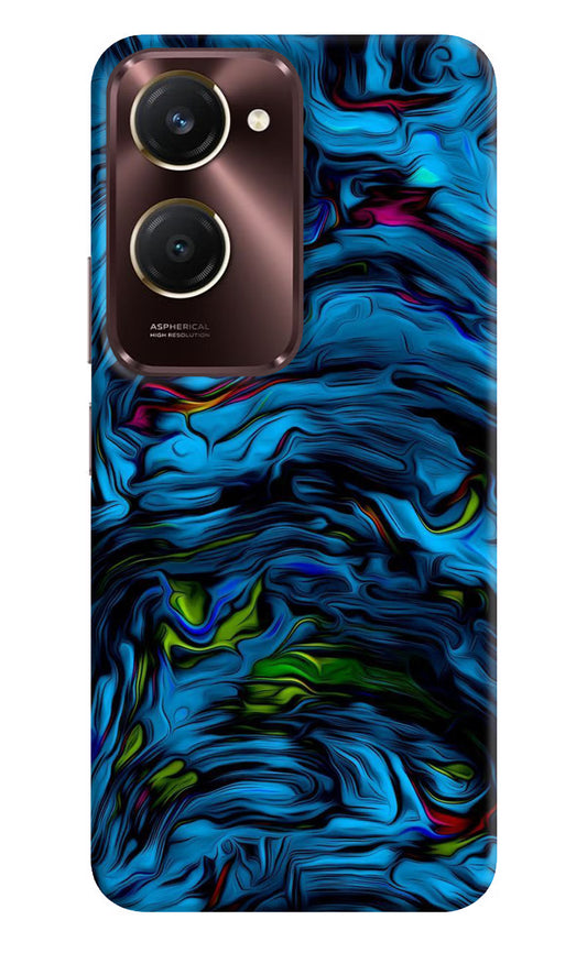 Dark Blue Abstract iQOO Z9 Lite 5G Back Cover