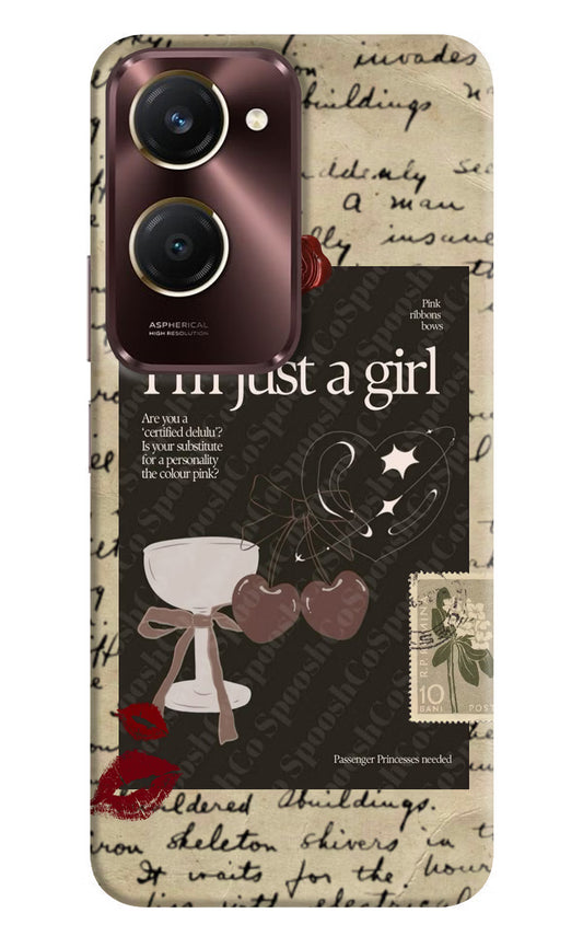 I am just a girl iQOO Z9 Lite 5G Back Cover