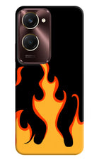 Fired Up – Black iQOO Z9 Lite 5G Hard Case Back Cover by Casekaro
