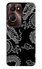 Twin Dragons iQOO Z9 Lite 5G Hard Case Back Cover by Casekaro