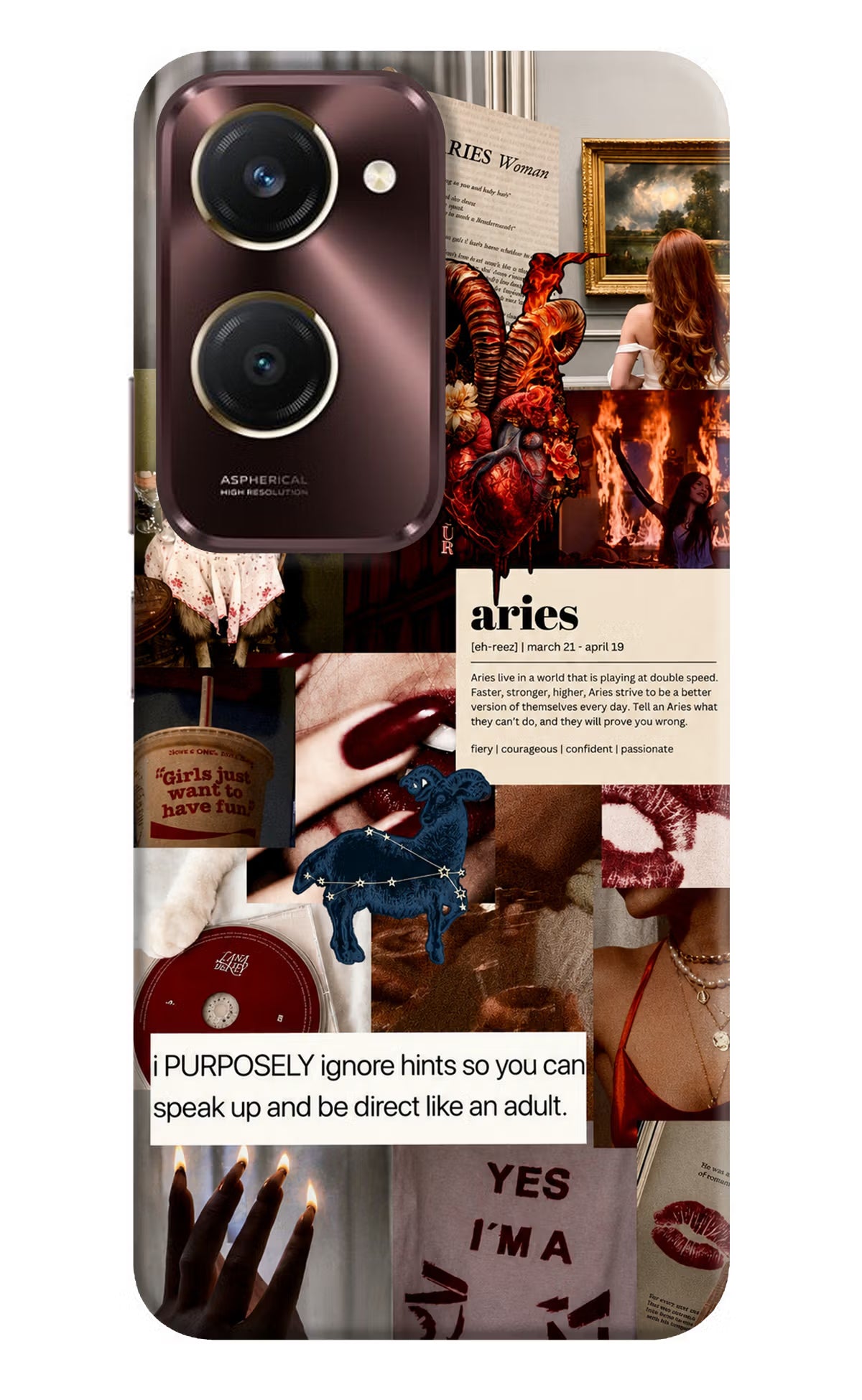 Zodiac Aries iQOO Z9 Lite 5G Back Cover