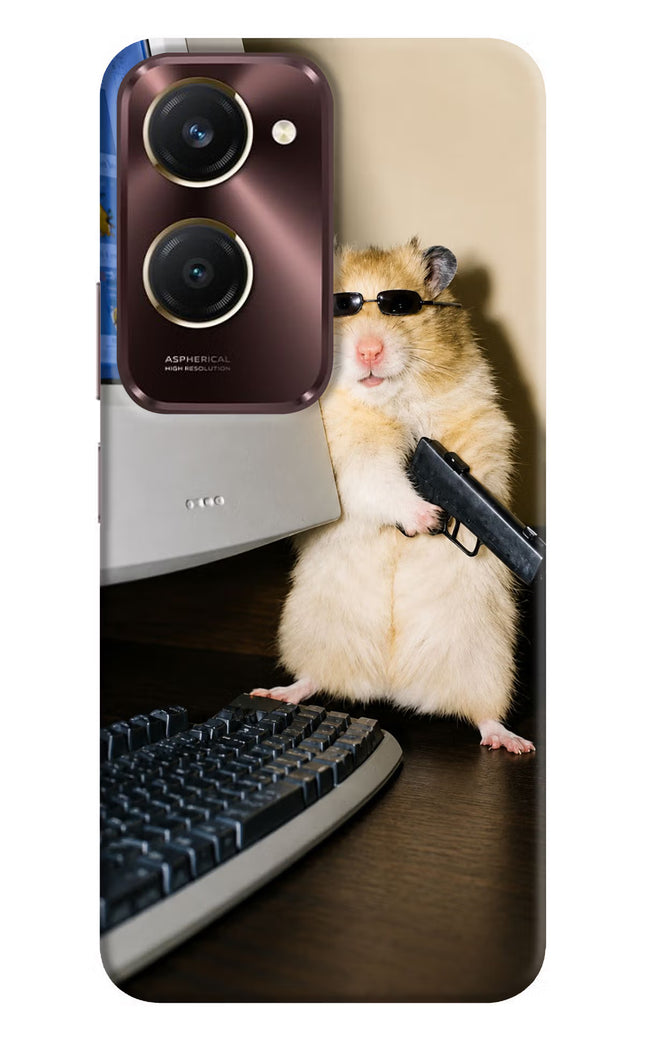 Hacker Hamster iQOO Z9 Lite 5G Hard Case Back Cover by Casekaro