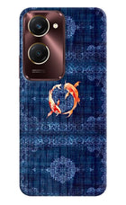 Koi Blue iQOO Z9 Lite 5G Hard Case Back Cover by Casekaro