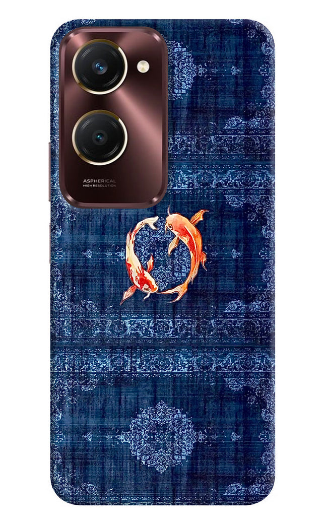 Koi Blue iQOO Z9 Lite 5G Hard Case Back Cover by Casekaro
