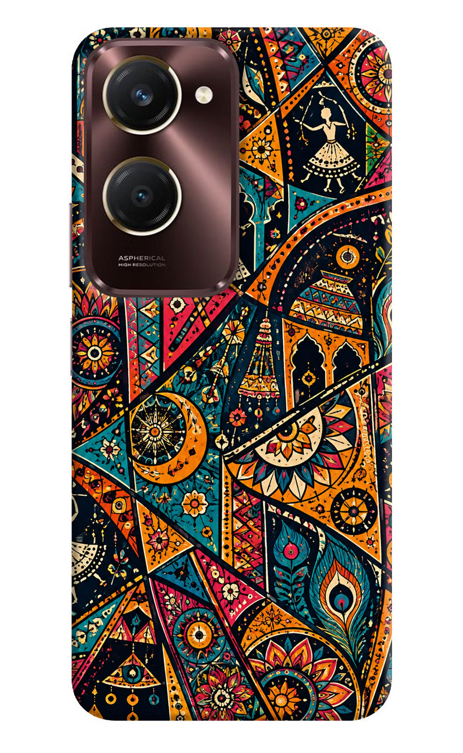 Folk Print iQOO Z9 Lite 5G Back Cover, Hard case