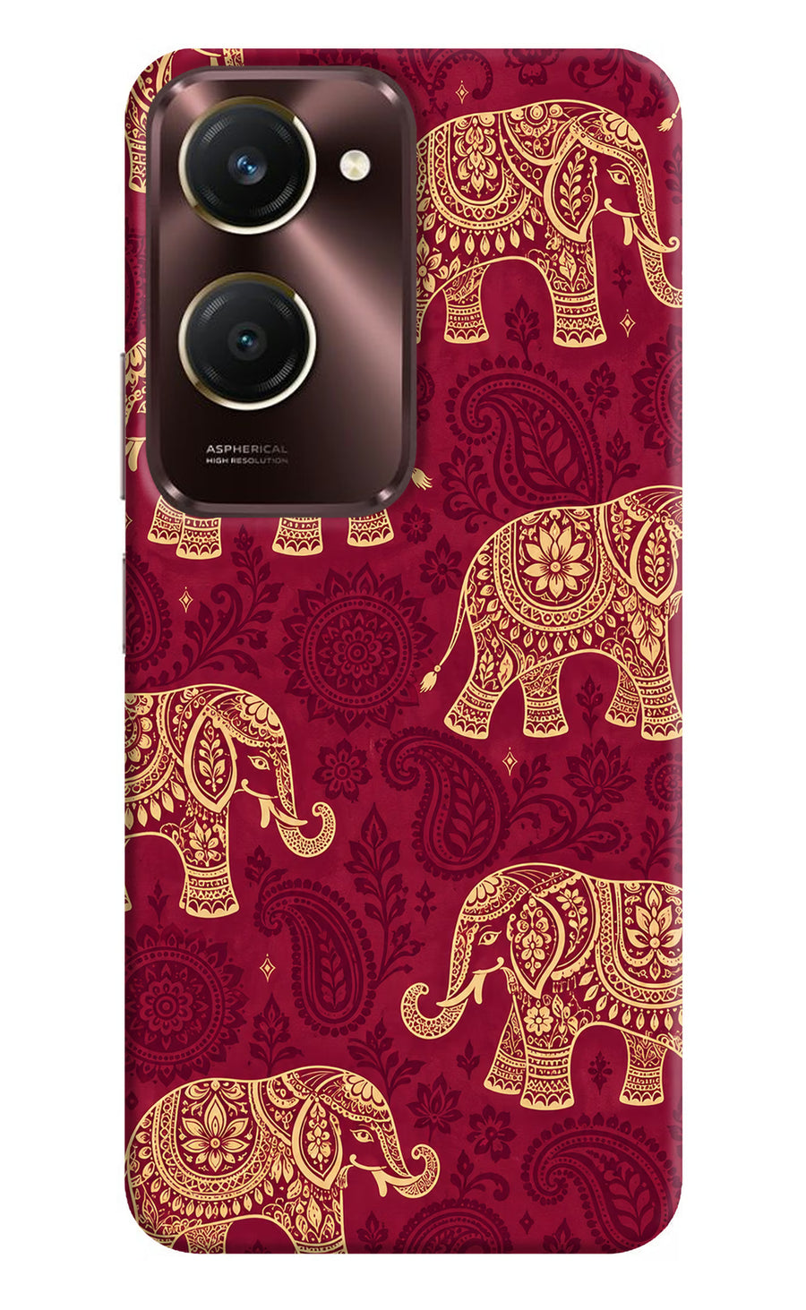 Maroon Elephant iQOO Z9 Lite 5G Back Cover, Hard case