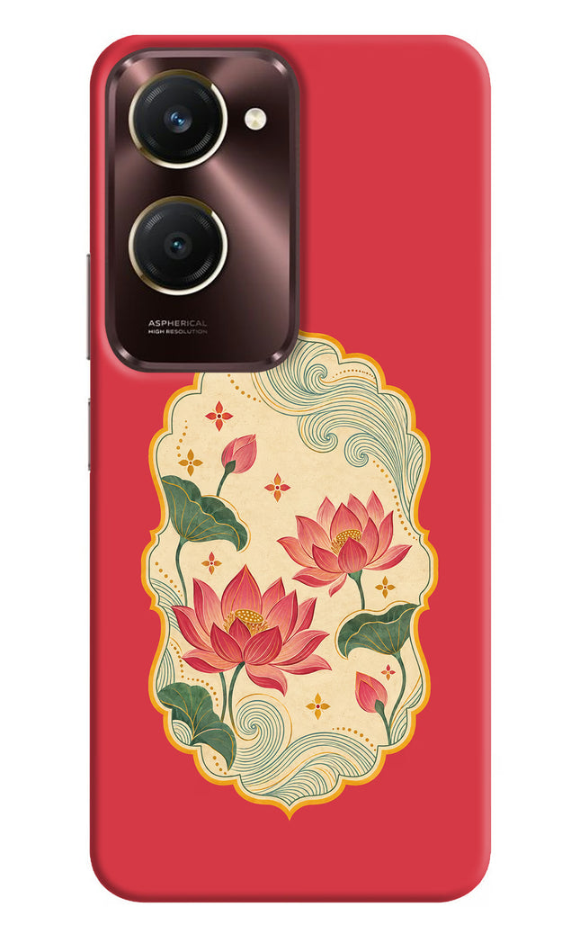 Pink Lotus iQOO Z9 Lite 5G Hard Case Back Cover by Casekaro