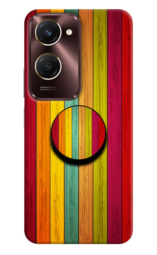 Multicolor Wooden iQOO Z9 Lite 5G Pop Case