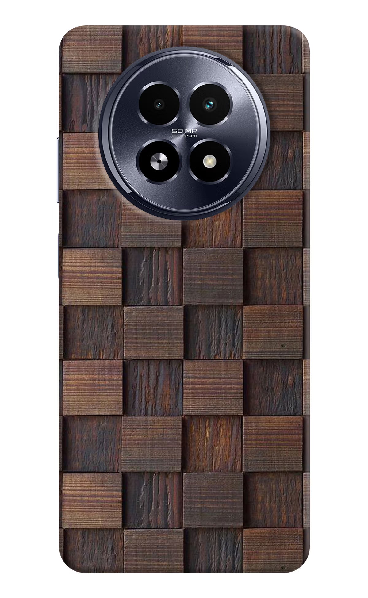 Wooden Cube Design Realme 13 5G Hard Case Back Cover by Casekaro