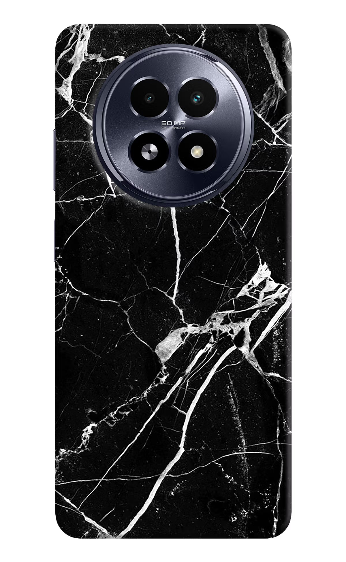 Black Marble Pattern Realme 13 5G Hard Case Back Cover by Casekaro