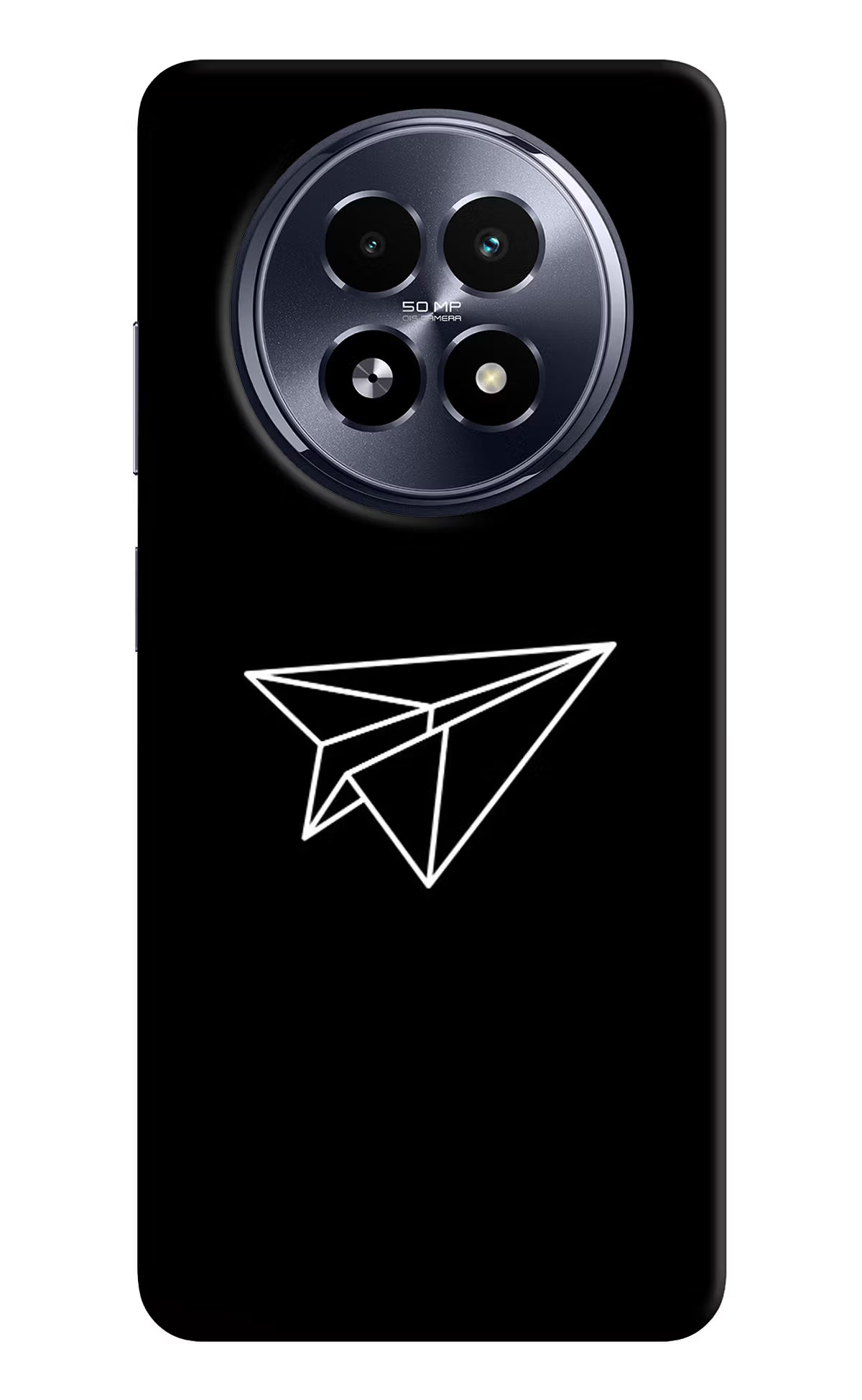 Paper Plane White Realme 13 5G Hard Case Back Cover by Casekaro