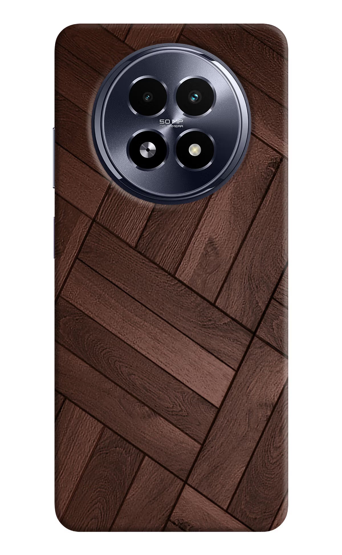 Wooden Texture Design Realme 13 5G Hard Case Back Cover by Casekaro