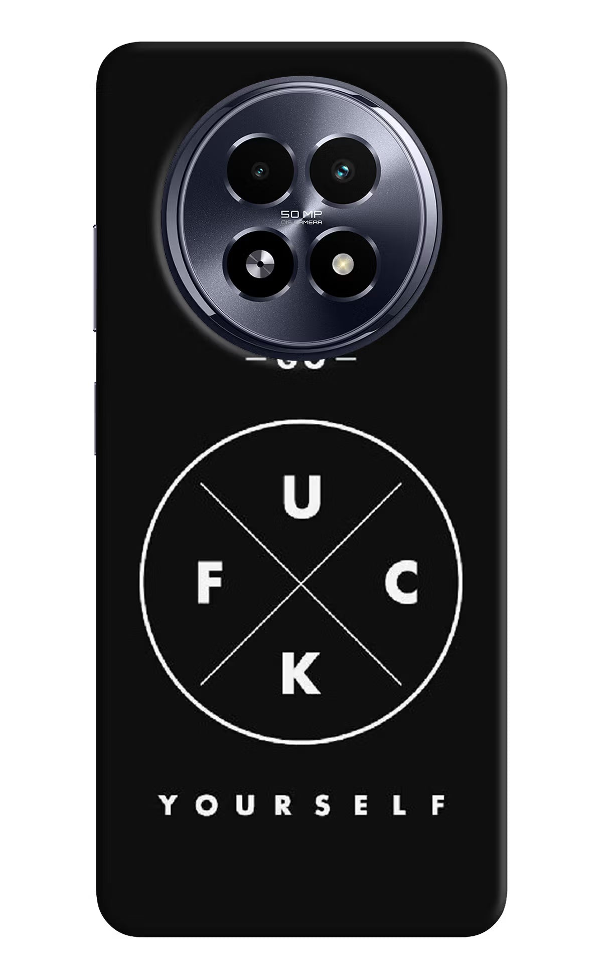 Go Fuck Yourself Realme 13 5G Hard Case Back Cover by Casekaro