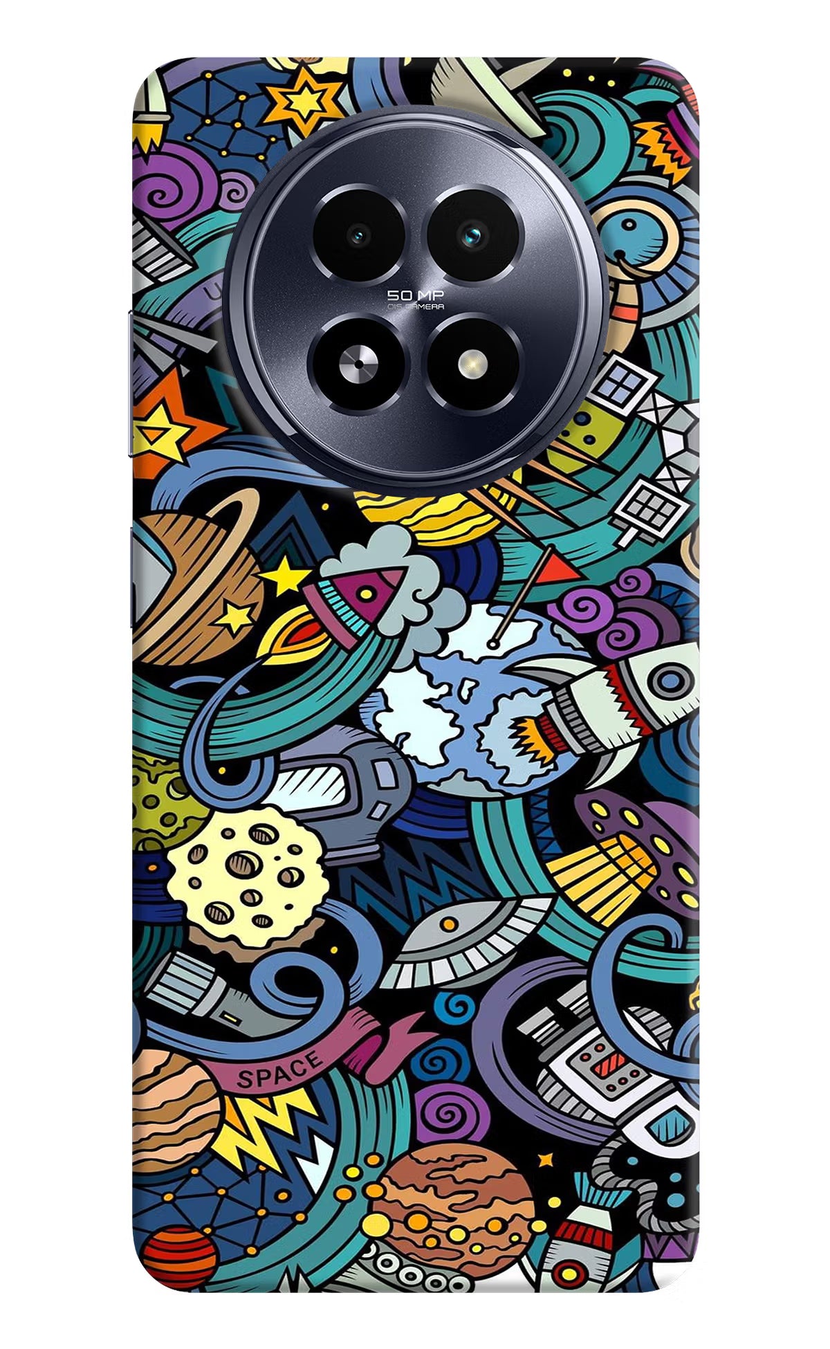 Space Abstract Realme 13 5G Hard Case Back Cover by Casekaro