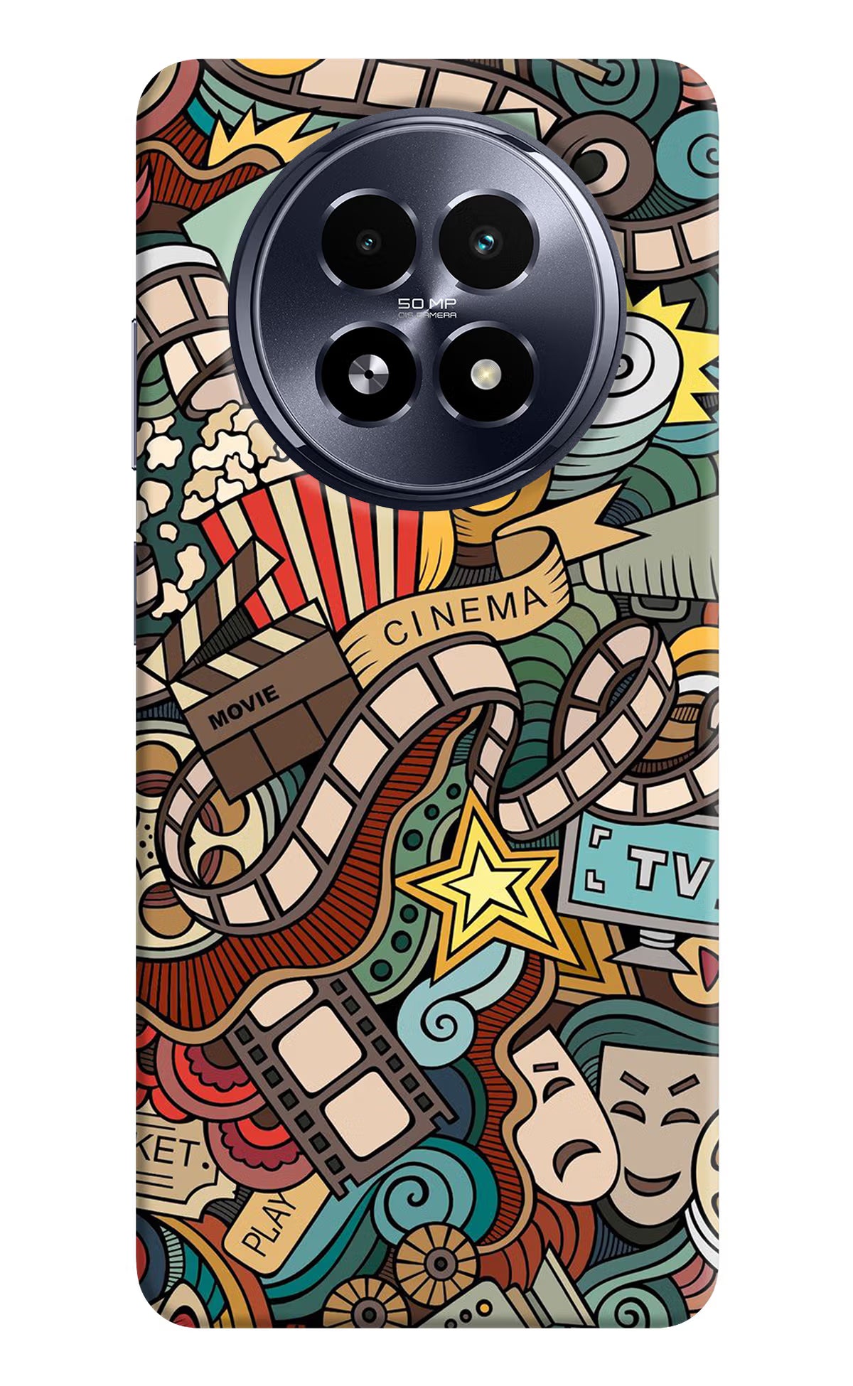 Cinema Abstract Realme 13 5G Hard Case Back Cover by Casekaro