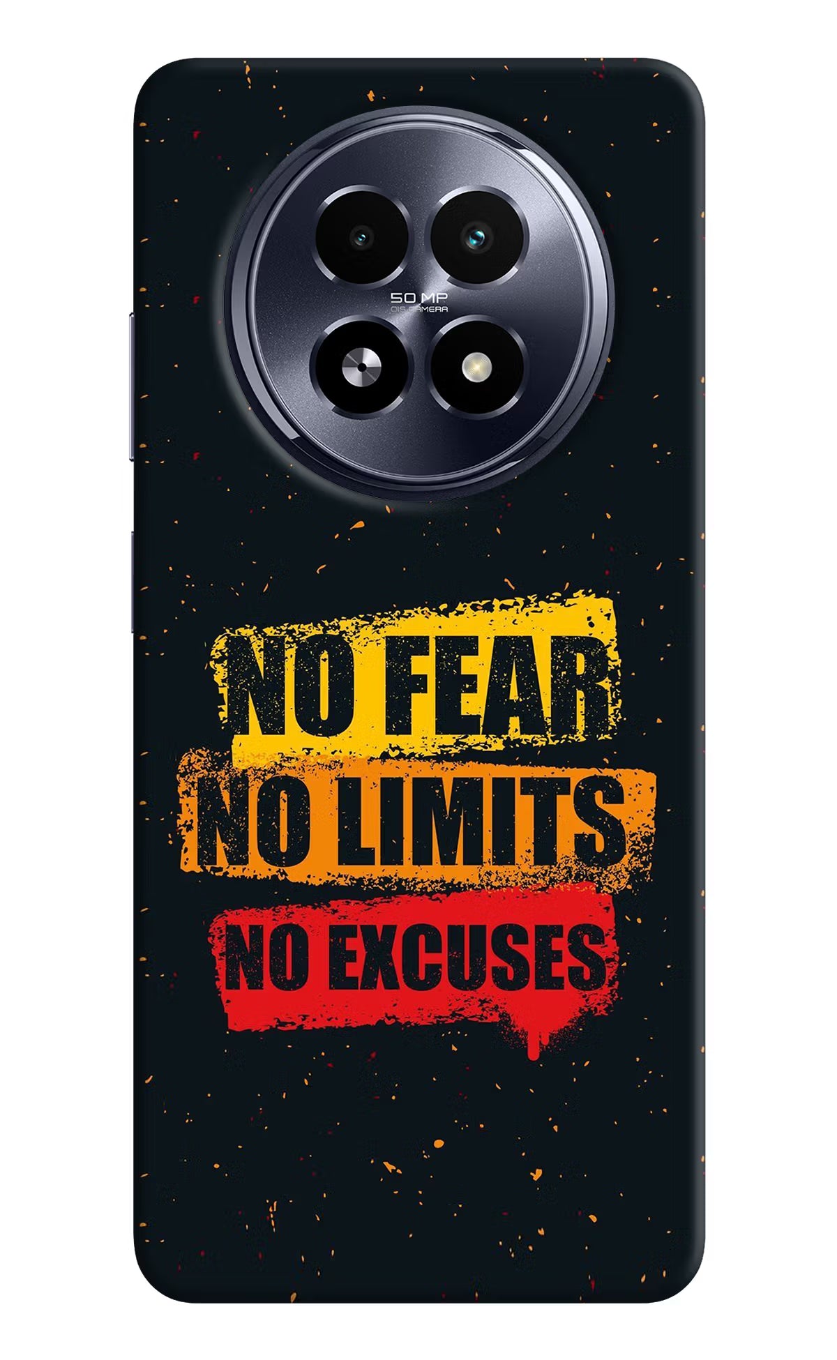 No Fear No Limits No Excuse Realme 13 5G Hard Case Back Cover by Casekaro