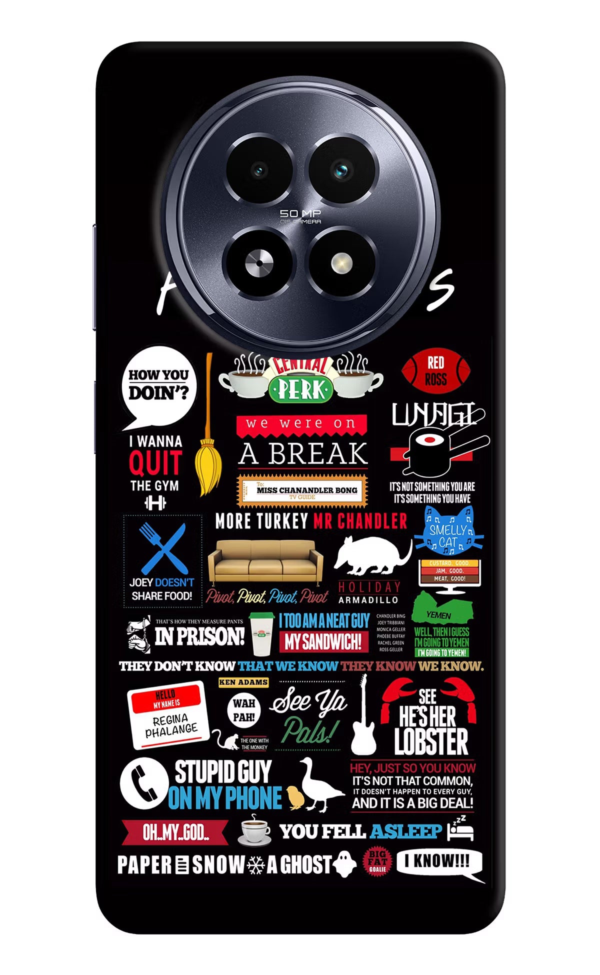 FRIENDS Realme 13 5G Hard Case Back Cover by Casekaro