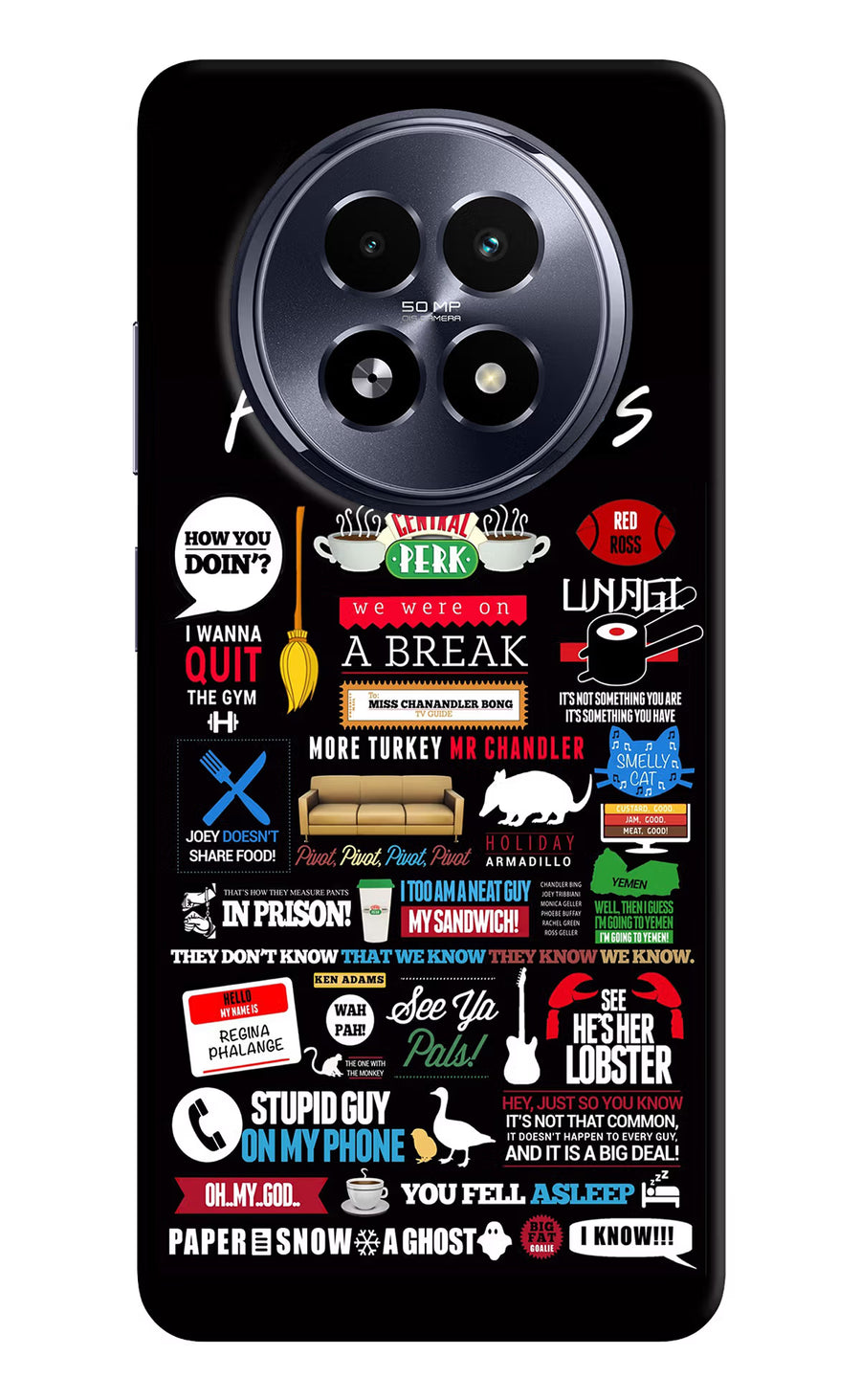 FRIENDS Realme 13 5G Back Cover, Hard case
